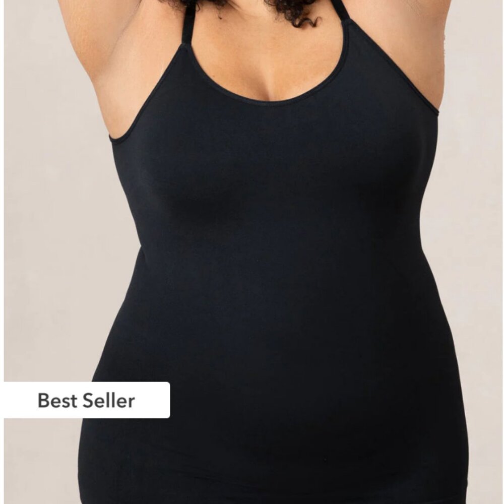 NWT Shapermint essentials scoop neck cami size XL BLACK